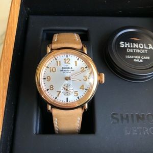 Shinola Runwell Women’s 36mm rose gold watch